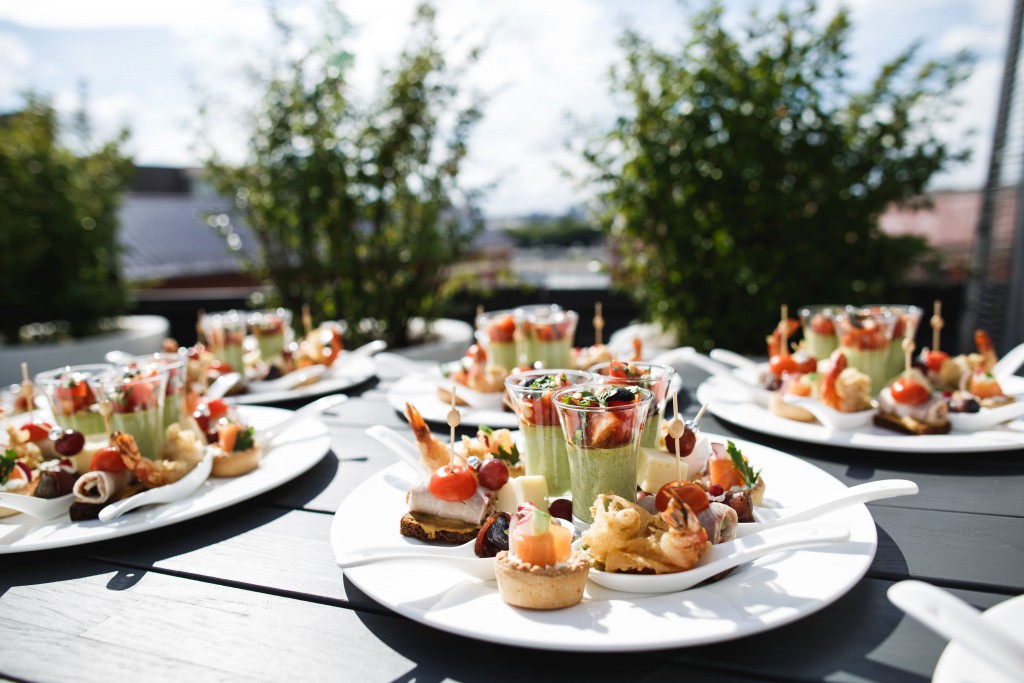 Summer canapes - Catering and hospitality staff