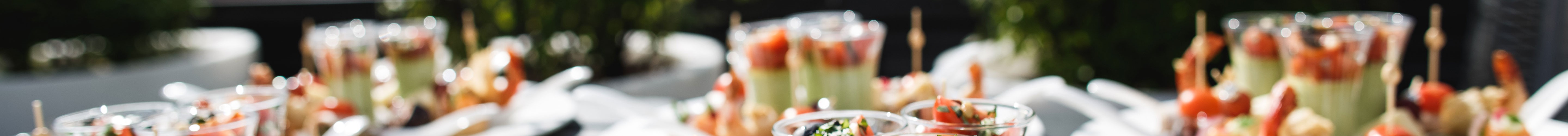 Summer canapes - Catering and hospitality staff